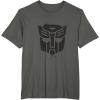 imageTransformers Autobots Dripping Paint Logo Silhouette TShirtAsphalt Grey