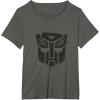 imageTransformers Autobots Dripping Paint Logo Silhouette TShirtAsphalt Grey