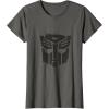 imageTransformers Autobots Dripping Paint Logo Silhouette TShirtAsphalt Grey