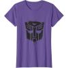 imageTransformers Autobots Dripping Paint Logo Silhouette TShirtPurple Heather