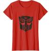 imageTransformers Autobots Dripping Paint Logo Silhouette TShirtRed