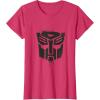 imageTransformers Autobots Dripping Paint Logo Silhouette TShirtRed Heather