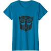 imageTransformers Autobots Dripping Paint Logo Silhouette TShirtSapphire Blue