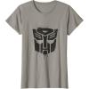 imageTransformers Autobots Dripping Paint Logo Silhouette TShirtSlate Grey