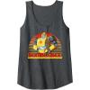 imageTransformers Bumblebee Retro Stripes Vintage Portrait Tank TopDark Heather Grey