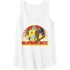 imageTransformers Bumblebee Retro Stripes Vintage Portrait Tank TopWhite