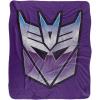 imageTransformers Decepticon Shine Silky Touch Sherpa Back Super Soft Throw Blanket