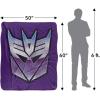 imageTransformers Decepticon Shine Silky Touch Sherpa Back Super Soft Throw Blanket