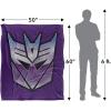 imageTransformers Decepticon Shine Silky Touch Super Soft Throw Blanket 36quot x 58quotDecepticon Shine