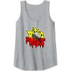 imageTransformers Dino Might Grimlock Dripping Graffiti Logo Tank TopHeather Grey