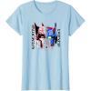 imageTransformers Good Vs Evil Split Face Graffiti Retro Poster TShirtBaby Blue