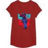 imageTransformers Optimus Prime 84 Graffiti Painted Wall Portrait TShirtCranberry Red