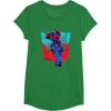 imageTransformers Optimus Prime 84 Graffiti Painted Wall Portrait TShirtKelly Green