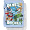 imageTransformers Roll to The Rescue Silky Touch Sherpa Back Super Soft Throw BlanketTransformers Roll to the Rescue