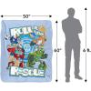 imageTransformers Roll to The Rescue Silky Touch Sherpa Back Super Soft Throw BlanketTransformers Roll to the Rescue