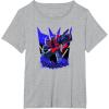 imageTransformers Starscream Graffiti Painted Wall Portrait TShirtHeather Grey