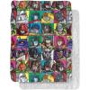 imageTransformers Transformers Squares Silky Touch Sherpa Back Super Soft Throw BlanketTransformers Squares