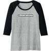 imageTransformers Urban Style Graffiti Text Logo Raglan Baseball TeeBlackAthletic Heather