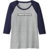 imageTransformers Urban Style Graffiti Text Logo Raglan Baseball TeeNavy BlueAthletic Heather