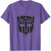 imageTransformers Autobots Dripping Paint Logo Silhouette TShirtPurple Heather