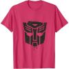 imageTransformers Autobots Dripping Paint Logo Silhouette TShirtRed Heather