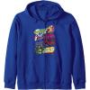 imageTransformers Classic Characters Graffiti Panels Mashup Zip HoodieRoyal Blue