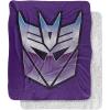 imageTransformers Decepticon Shine Silky Touch Sherpa Back Super Soft Throw Blanket