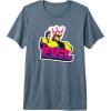 imageTransformers Evil Megatron Neon Graffiti Retro Portrait Premium TShirtSlate Grey