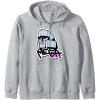 imageTransformers Megatron Urban Style Head Portrait Zip HoodieHeather Grey