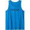 imageTransformers Optimus Prime Urban Style Graffiti Text Logo Tank TopSapphire Blue