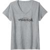 imageTransformers Optimus Prime Urban Style Graffiti Text Logo VNeck TShirtHeather Grey