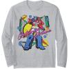 imageTransformers Retro Optimus Prime 80s Print Long Sleeve TShirtHeather Grey