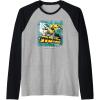 imageTransformers Rise of the Beasts Bring The Noise Bee Art Raglan Baseball TeeBlackAthletic Heather