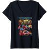 imageTransformers Rise of the Beasts Epic Graffiti Battle Panels VNeck TShirtBlack