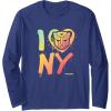imageTransformers Rise of the Beasts I Heart NY Retro Graffiti Long Sleeve TShirtNavy Blue