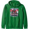 imageTransformers Rise of the Beasts Optimus Distressed Shot Zip HoodieDark Green