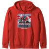 imageTransformers Rise of the Beasts Optimus Distressed Shot Zip HoodieRed