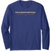 imageTransformers Rise of the Beasts Shaded Movie Logo Long Sleeve TShirtNavy Blue