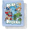 imageTransformers Roll to The Rescue Silky Touch Sherpa Back Super Soft Throw BlanketTransformers Roll to the Rescue