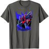 imageTransformers Starscream Graffiti Painted Wall Portrait TShirtAsphalt Grey