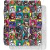 imageTransformers Transformers Squares Silky Touch Sherpa Back Super Soft Throw BlanketTransformers Squares