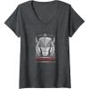 imageWomens Transformers Megatron Good To Be Bad VNeck TShirtDark Heather Grey