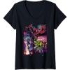 imageWomens Transformers War For Cybertron Autobot Panels VNeck TShirtBlack