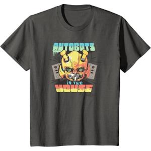 imageKids Transformers Rise of the Beasts Autobots In The House Retro TShirtAsphalt Grey
