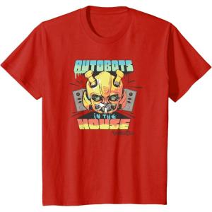 imageKids Transformers Rise of the Beasts Autobots In The House Retro TShirtRed