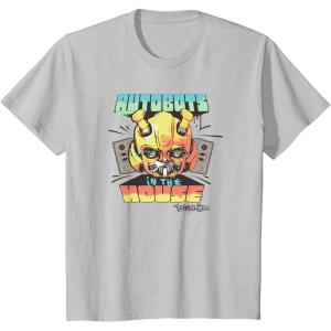 imageKids Transformers Rise of the Beasts Autobots In The House Retro TShirtSilver Grey