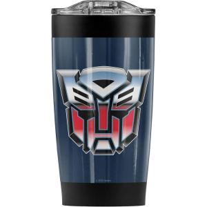 imageTransformers Autobot Airbrush Logo Stainless Steel Tumbler 20 oz Coffee Travel MugCup Vacuum Insulated ampamp Double Wall with Leakproof Sliding Lid  Great for Hot Drinks and Cold BeveragesBlue