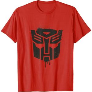 imageTransformers Autobots Dripping Paint Logo Silhouette TShirtRed