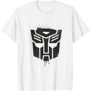 imageTransformers Autobots Dripping Paint Logo Silhouette TShirtWhite
