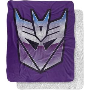 imageTransformers Decepticon Shine Silky Touch Sherpa Back Super Soft Throw Blanket